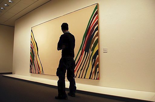 Man Watching Beta Zeta by Morris Louis